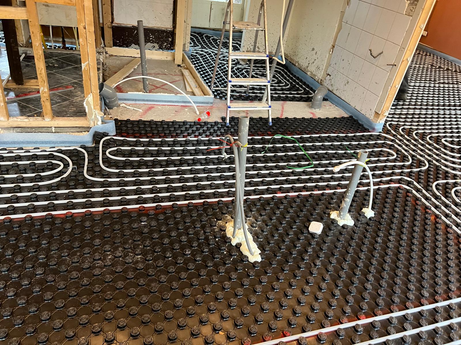 Vloerverwarming in Dieren