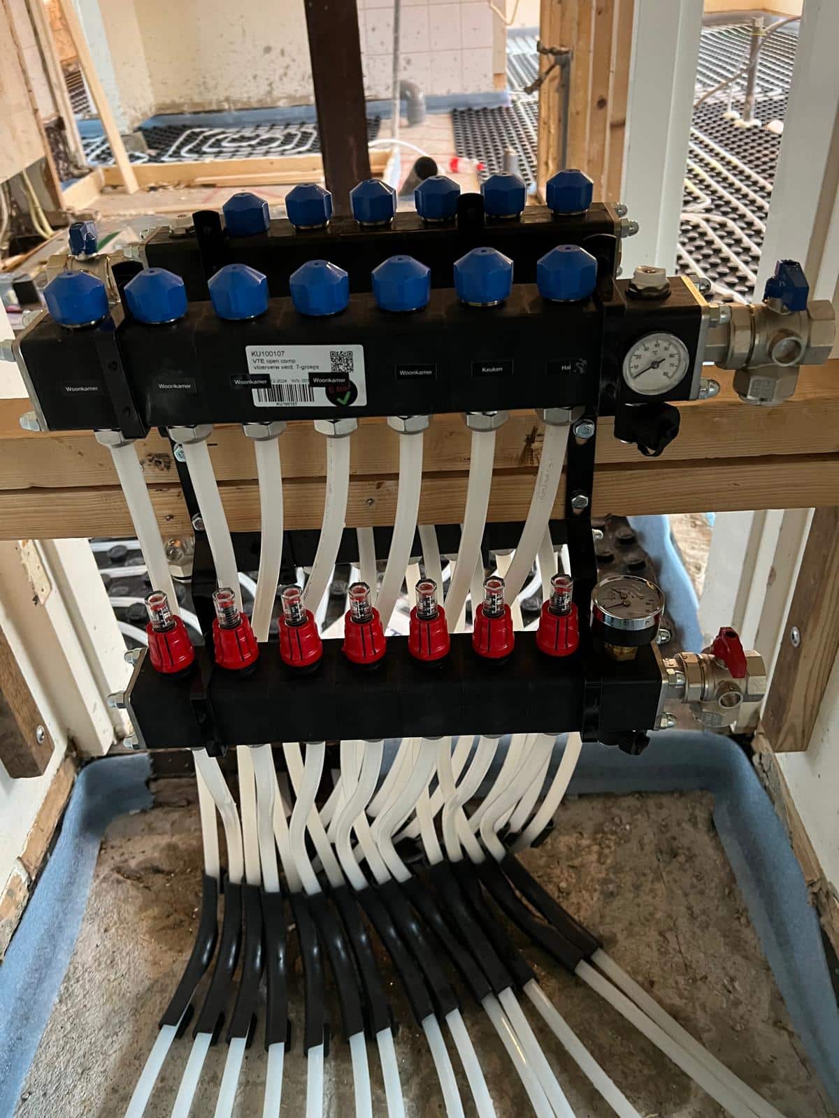 Vloerverwarming in Dieren